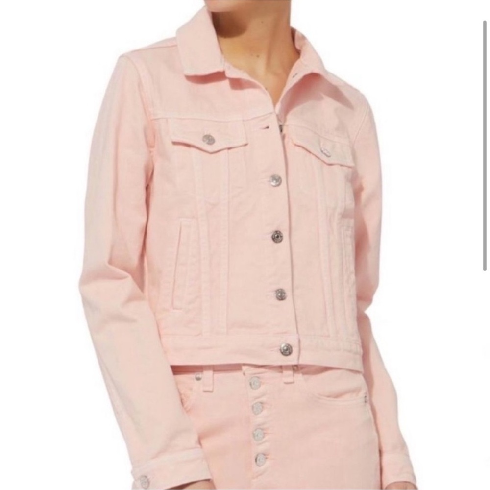 Veronica Beard Cara Jean jacket millennial pink size medium vampire diaries alt. - Picture 2 of 9